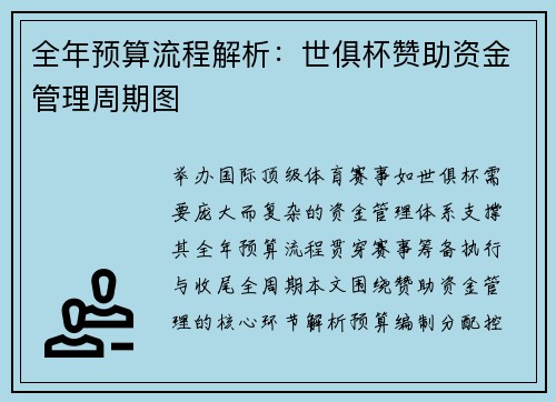 全年预算流程解析：世俱杯赞助资金管理周期图